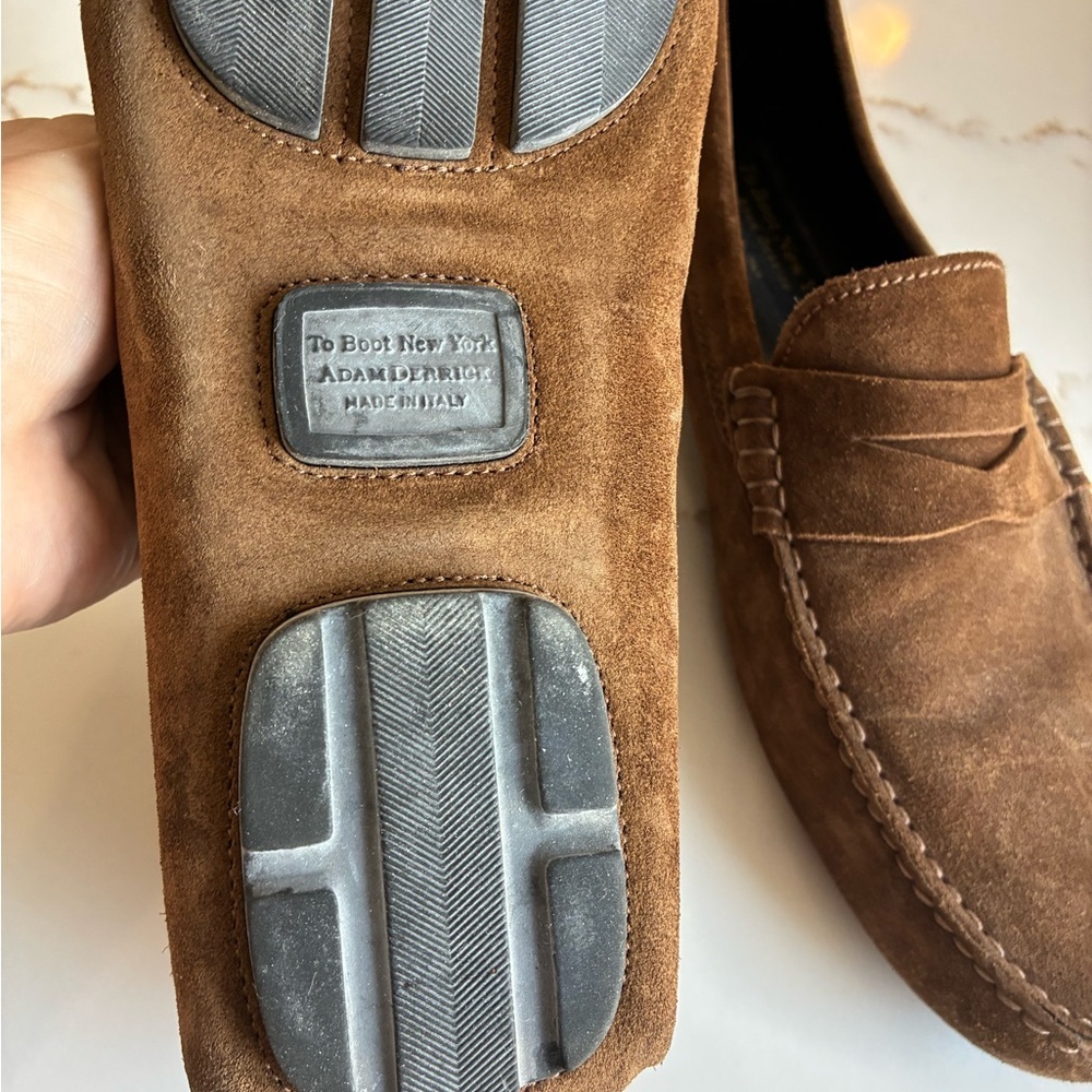To Boot Brown Suede Penny Loafers - Picture 3 of 3
